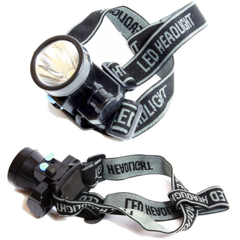 Trade Shop - LAMPADA FRONTALE LED RECARICABILE ANTIPIOGIA FISH CACCIA CICLISMO -