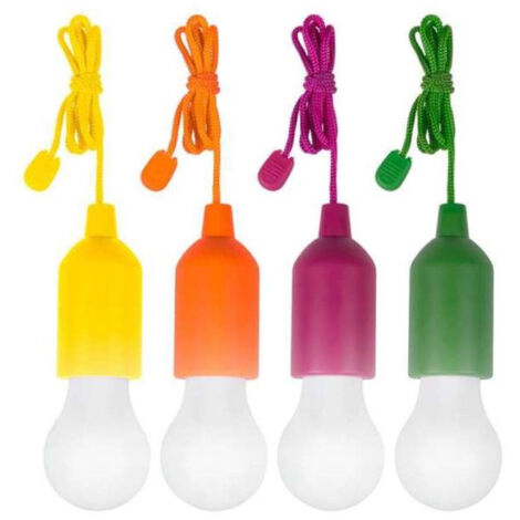 Trade Shop - Lampada Ilumina Las Luces Led En Portatile Antiurto Con Corda Con Courda Senza Fili -