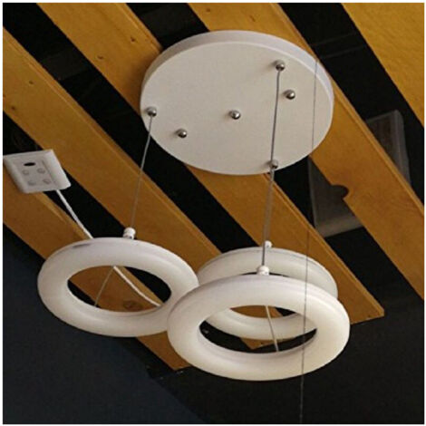 Trade Shop - Lampada Lampadari 3 Luz De Sospensión Led Pendente Poliuretano -