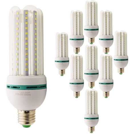 TRADE SHOP - Lampada Lampadina Led Bulb 2835 4u E27 104smd 20w Ac85 265v 6000k - -Bianco Freddo -
