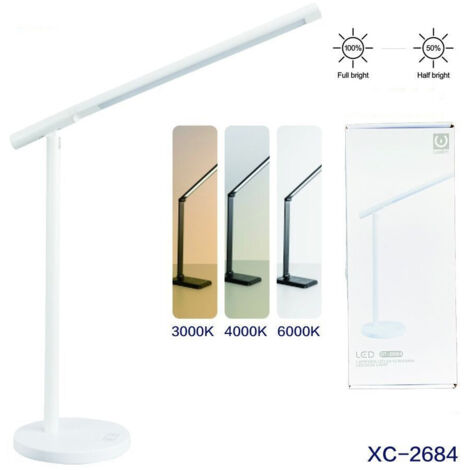 Trade Shop - Lampada Led Recaricabile Scrivania Illuminación Multidirezionale Dt-2684 -