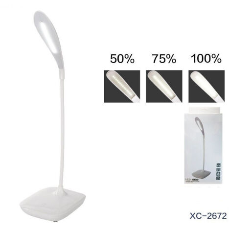 Trade Shop - Lampada Led Scrivania Touch Pieghevole Intensita Luminosa Regolabile Dt-2672 -