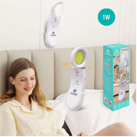 Trade Shop - Lampada Luce Con Sensor Led Movimiento Para Girevole 1w Tx-8542 -