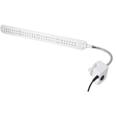 LedLeds LUCE ACQUARIO PLAFONIERA STRIP 55 LED 60 CM BIANCO NEON ALTA  LUMINOSITA 3 WATT