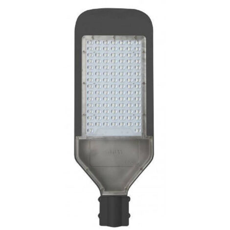 Trade Shop - Lampada Stradale Led Lampione 100w Ip65 Nero Staffa Luce Fredda 6500k F100w-nf8 -