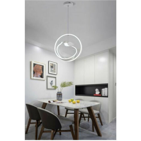 Trade Shop - LAMPADARIA 53W LED MODERN LAMPADA MIT LUMINOSO 6500K A51 -      Weiß