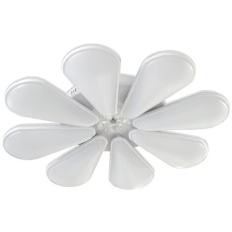 Trade Shop - Lampadario A Forma Di Fiore Moderno 80 Watt Doppia Illuminazione Plafoniera C10 -