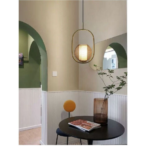 TRADE SHOP - Lampadario A Sospensione Con Portalampada Attacco E27 Lampada In Metallo Lp-09n -