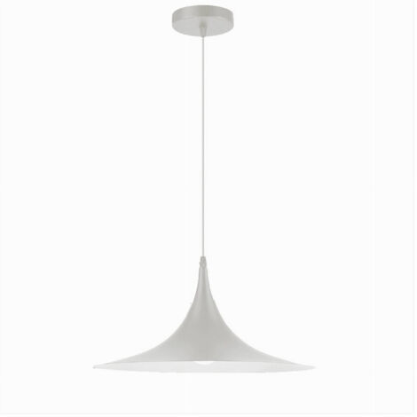 TRADE SHOP - Lampadario A Sospensione Stile Contemporaneo In Metallo Decorativo Luce E27 B98 - Bianco