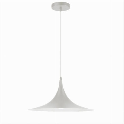 Trade Shop - Lampadario A Sospensione Stile Contemporaneo In Metallo Decorativo Luce E27 B98 - Blanco