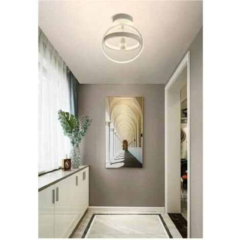 TRADE SHOP - Lampadario Led 22w Cerchio Plafoniera Pendente Soffitto Luce 4000k 3000k 6500k Pn-02b - -Bianco Caldo      -