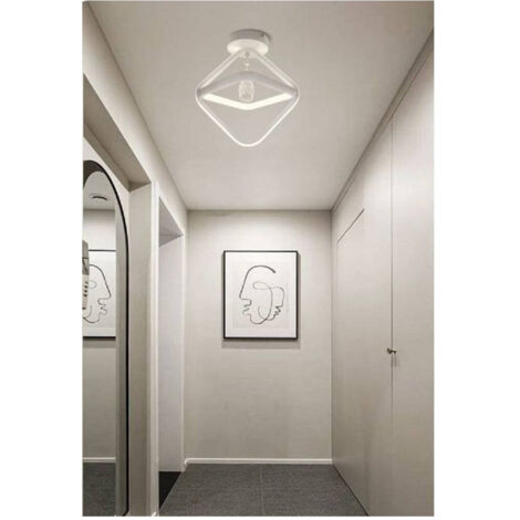 TRADE SHOP - Lampadario Led 25w Rombo Plafoniera Pendente Soffitto Luce 4000k 3000k 6500k Pn-03b - -Bianco Naturale      -