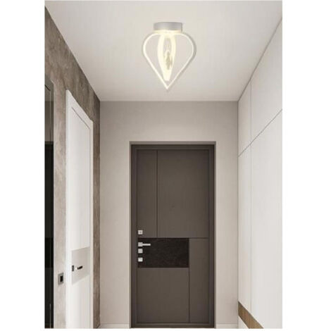 TRADE SHOP - Lampadario Plafoniera A Soffitto 2 Cuori Pendente Luce 6500k 4000k 3000k Pn-01b - -Bianco Naturale      -