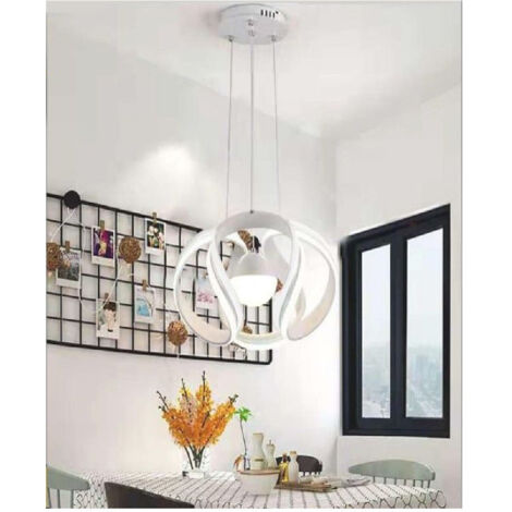 Trade Shop - LAMPADARIO SOFFITTO SFERA MODERNO LED 78W LAMPADA LUCE CALDA FREDDA NATURALE B21 -