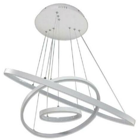 Lampadario a sospensione led 55w con stecche bacchette incrociate