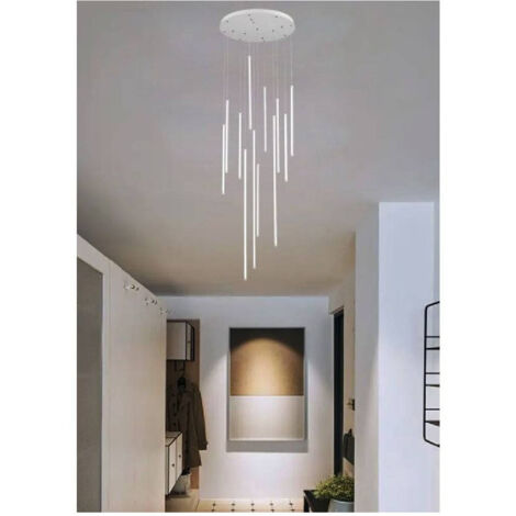 TRADE SHOP - Lampadario Sospeso 105w Moderno Pendenti Led Bianco Luce 6500k 4000k 3000k Lp-45b - -Bianco Freddo      -