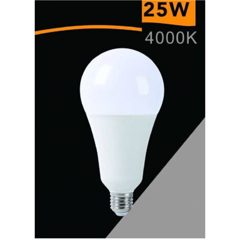 TRADE SHOP - Lampadina A Led 25watt A95 E27 2500lm A Sfera Luce Fredda Calda Naturale A95-25w - -Bianco Naturale      -
