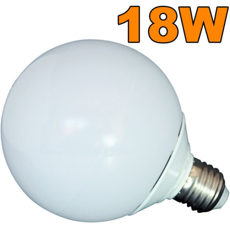 TRADE SHOP - Lampadina Lampada Led Globo G20 Sfera Bulbo Luce Fredda 15 18w Con Attacco E27 -  18 Watt