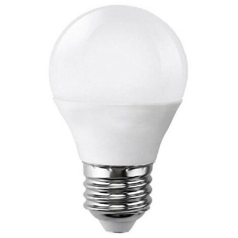 TRADE SHOP - Lampadina Led 6 W Sfera E27 Luce Fredda 6500k Calda 3000k Naturale 4000k G45-04 - -Bianco Freddo      -