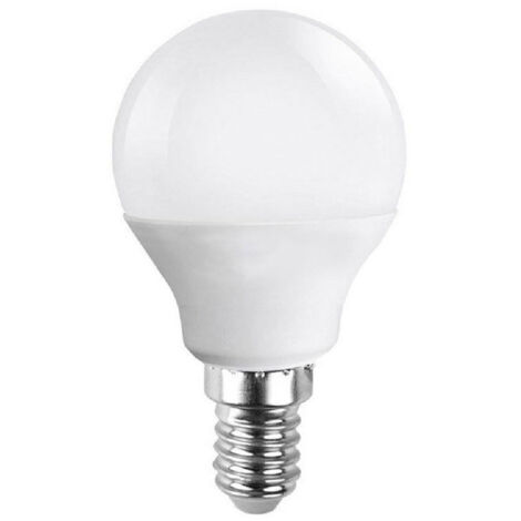 Trade Shop - Lampadina Led 6w E14 Sfera Luce Fredda 6500k Calda 3000k Naturale 4000k G45-03 -