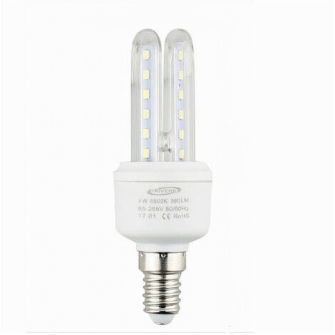 Trade Shop - Lampadina Led Attacco E14 2u 4 W Luce Fredda Calda Naturale Illuminazione 2u-01 -
