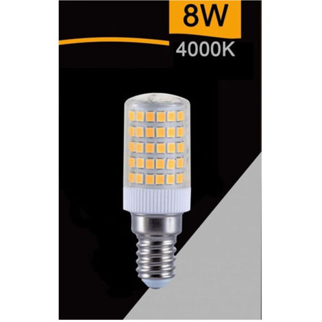 Trade Shop - Lampadina Led E14 8w 880lm Tubolare Luce Fredda Calda Naturale Sparac-e14-8w-ce1 -