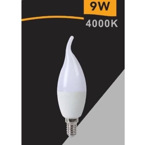 Lampadina SMD LED, Oliva C37, 6W/490lm, base E14, 4000K