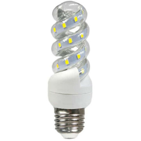 TRADE SHOP - Lampadina Led E27 18w Spirale Luce Calda 3000k Naturale 4000k Fredda 6500k S18w - -Bianco Freddo      -