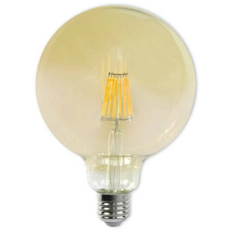 TRADE SHOP - Lampadina Led Filamento Vintage 12 W E27 Ambrato Globo G125 Luce Calda G125-o12c -