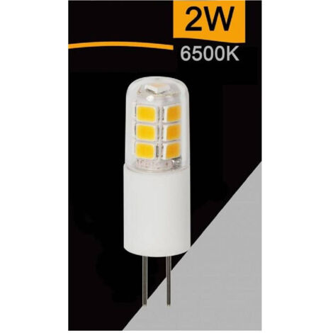 TRADE SHOP - Lampadina Led G4 Ac/dc 12v 2 Watt 250 Lm Luce 3000k 6500k 4000k Spardc-g4-2w-002 - -Bianco Freddo      -