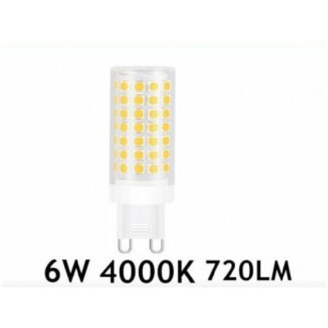 TRADE SHOP - Lampadina Led G9 6 Watt 720lm Luce Calda 3000k Naturale 4000k Fredda 6500k - -Bianco Naturale      -