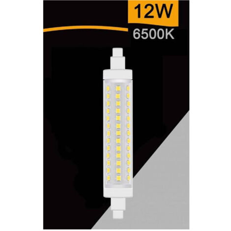 TRADE SHOP - Lampadina Led R7s 12 W 1320lm Tubolare Luce 3000k 4000k 6500k Sparac-r7s-12w-001 - -Bianco Freddo -