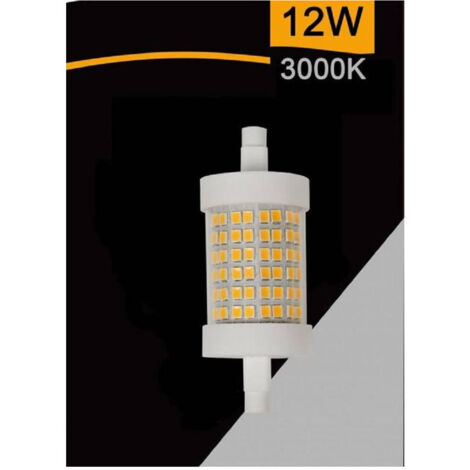 TRADE SHOP - Lampadina Led R7s 12 Watt 1320 Lumen Luce 3000k 6500k 4000k Sparac-r7s-12w-002 - -Bianco Caldo      -