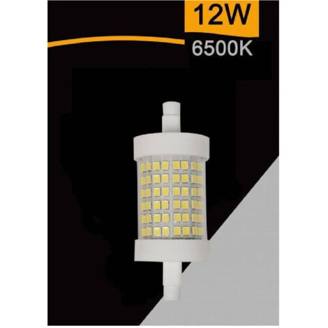 TRADE SHOP - Lampadina Led R7s 12 Watt 1320 Lumen Luce 3000k 6500k 4000k Sparac-r7s-12w-002 - -Bianco Freddo -