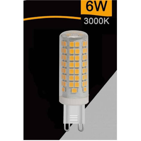 TRADE SHOP - Lampadina Tubolare Led Smd G9 6 W 680 Lm Luce 3000k 4000k 6500k Sparac-g9-6w-ce2 - -Bianco Caldo -