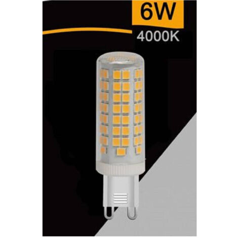 TRADE SHOP - Lampadina Tubolare Led Smd G9 6 W 680 Lm Luce 3000k 4000k 6500k Sparac-g9-6w-ce2 - -Bianco Naturale      -