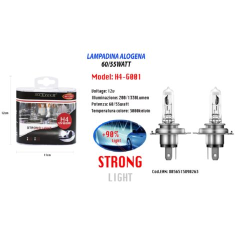 Trade Shop - Lampadine Di Posizione T5 L-p124 12v 1.2w Per Auto Luce Calda  Alogena No Canbus