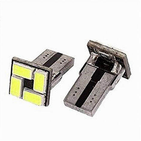 TRADE SHOP - Lampadine Di Posizione T10 Maxtech T-105630 12v 4led Canbus 6000k Ultra Luminose -