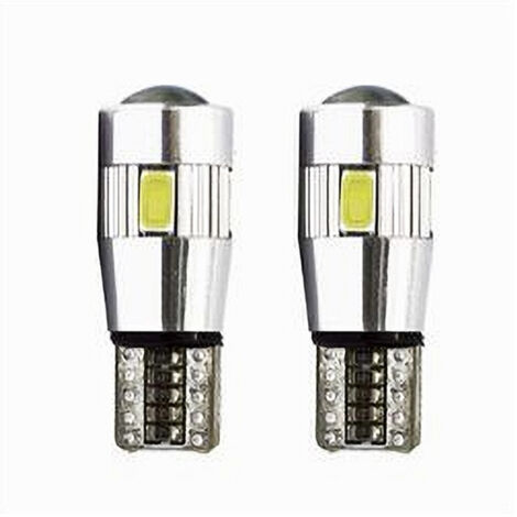 TRADE SHOP - Lampadine Di Posizione T10 Maxtech T-105630 12v 6led Canbus Lampadine Ultra Luminose -