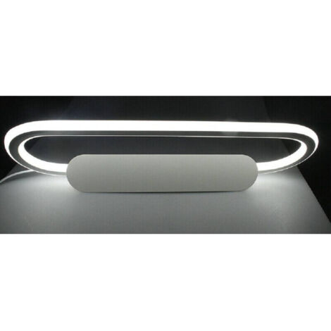 Trade Shop - Lampara De Pared Led Espejo 16w Luz Baño Oval 3000k 6500k 4000k 45cm F06 -
