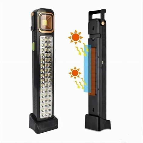Trade Shop - Lámpara Portátil De Emergencia Usb Linterna Solar Recargable 45led Luz Blanca -