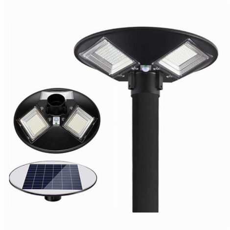 TRADE SHOP - Lampione Led Con Pannello Solare Sensore Di Movimento Ip65 170 W Lt112-200-7000k -