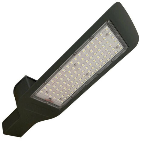 Trade Shop - Lampione Stradale Faro 120 W 100 Led Luz Bianca 6500k Aliment 220v -