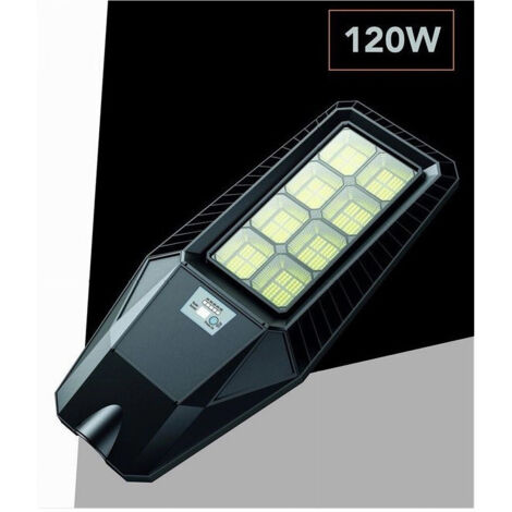 TRADE SHOP - Lampione Stradale Led Faretto Solare Esterno Luce Fredda 120 W Sl-606-200-6500k -