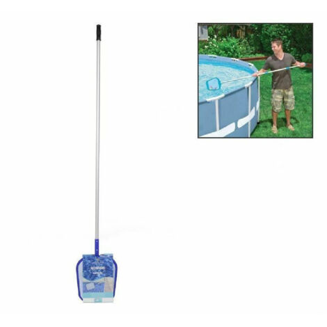 Trade Shop - Laubsammler mit Stab zum Reinigen der Poolwasseroberfläche 206553 -
