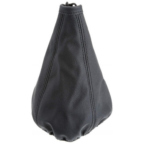 Trade Shop - Leather Headphone For Car Exchange Black Universal Dust Cover Gear Lever -