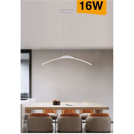 Trade Shop - LED 16W GEBOGENE DECKENLEUCHTE 3000K 6500K 4000K B68-B -