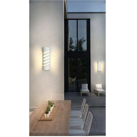 Trade Shop - Led Applique Parete Bianco 12 W For External Luce 3000k 6500k 4000k Ip65 Es56 -