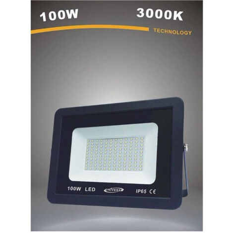 Trade Shop - LED-Außenstrahler 100W schwarz IP65 Licht 6500K 4000K 3000K -