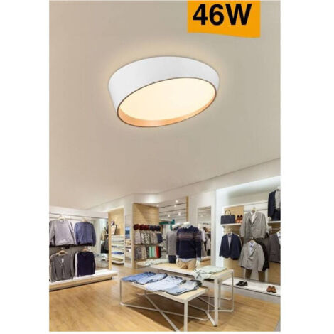 Trade Shop - LED-Deckenleuchte 46W, modern, rund, unregelmäßig, kalt, warm, natürliches Licht, C50-B -